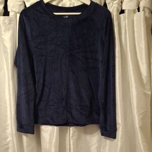 Nicole Miller Sport Navy Top Lg